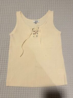NWOT Verte Beige Knitted Tank Top M/L